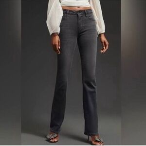 Frame denim black light wash le mini boot jeans